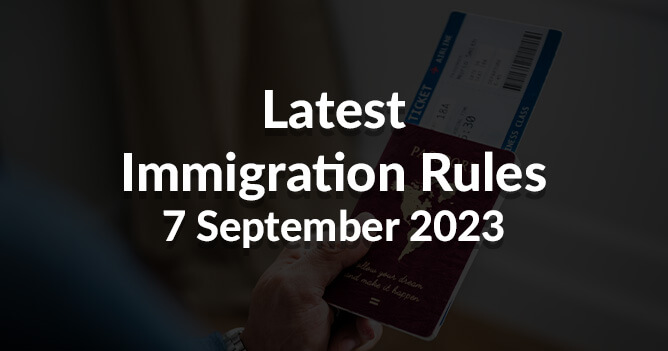 latest immigratrion rules 7 sep 2023